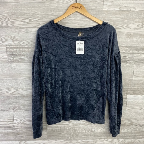 NWT We the free Milan Velour Layring Pull over Top - Picture 2 of 7